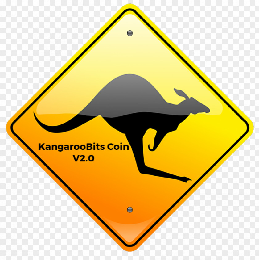 Kangaroo Australia Warning Sign Clip Art PNG
