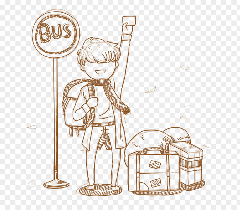 Return Home Cartoon Drawing Illustration PNG