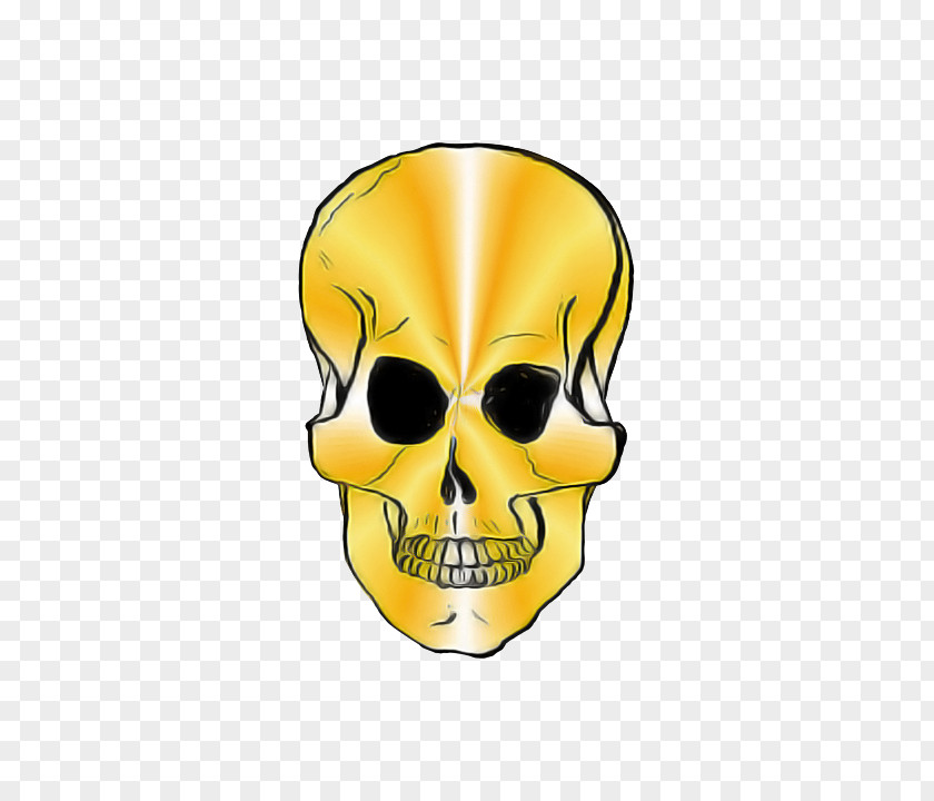 Bone Skull Yellow Head Jaw PNG