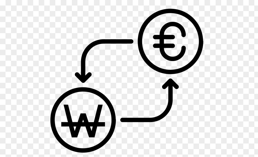 Euro South Korean Won Currency Symbol Money Finance PNG