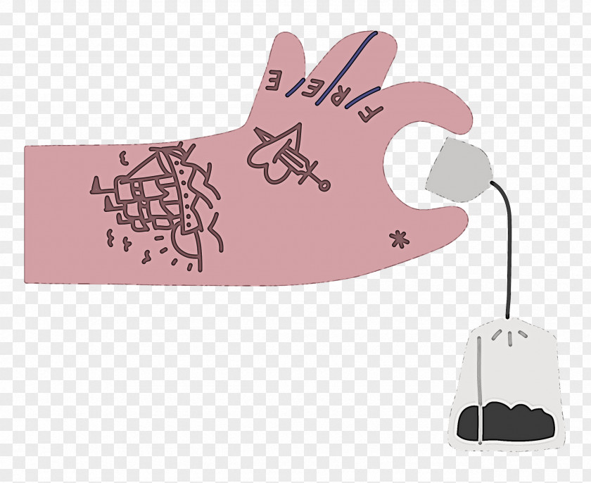 Hand Pinching Teabag PNG