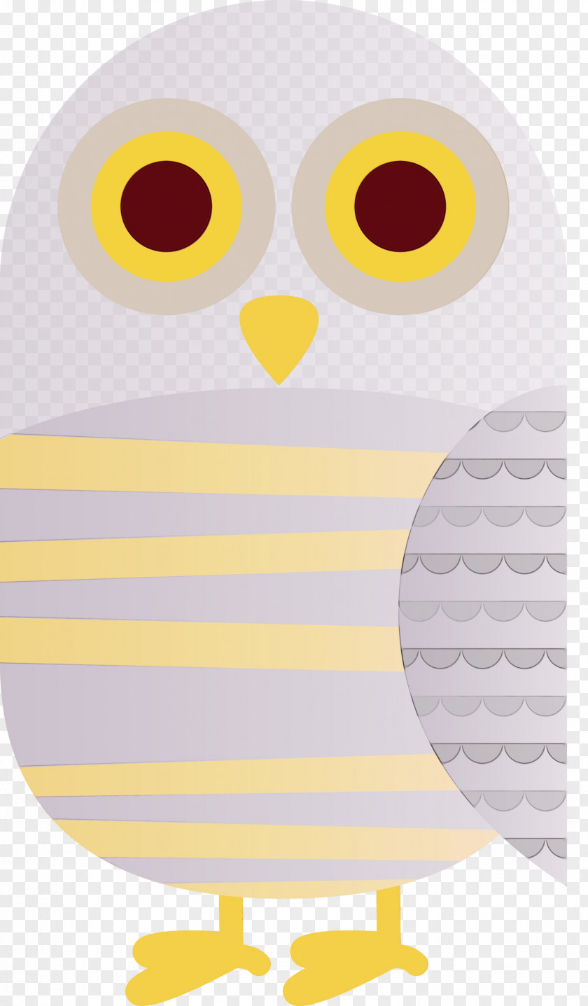 Owl M Yellow Cartoon Beak Font PNG