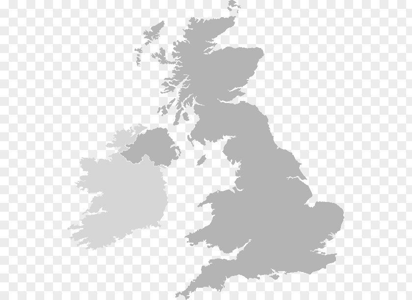 United Kingdom British Isles Blank Map PNG