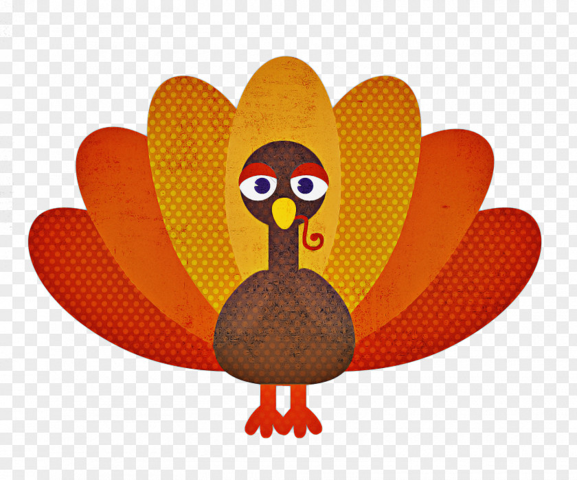 Bird Cartoon Thanksgiving Day Sticker PNG