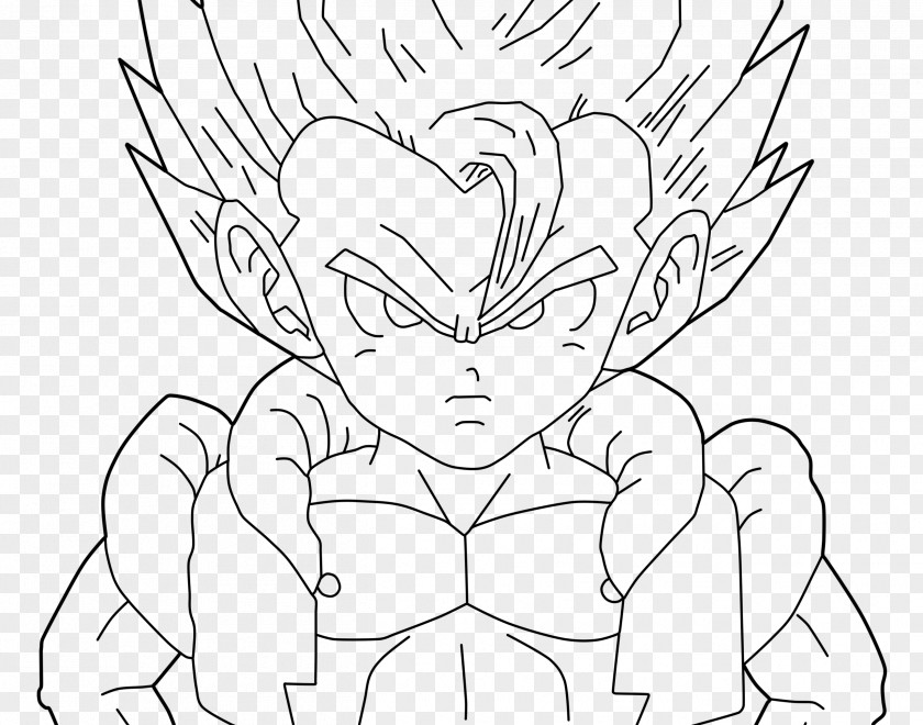 Drawing Kid Gogeta Vegeta Goku Trunks Gohan PNG
