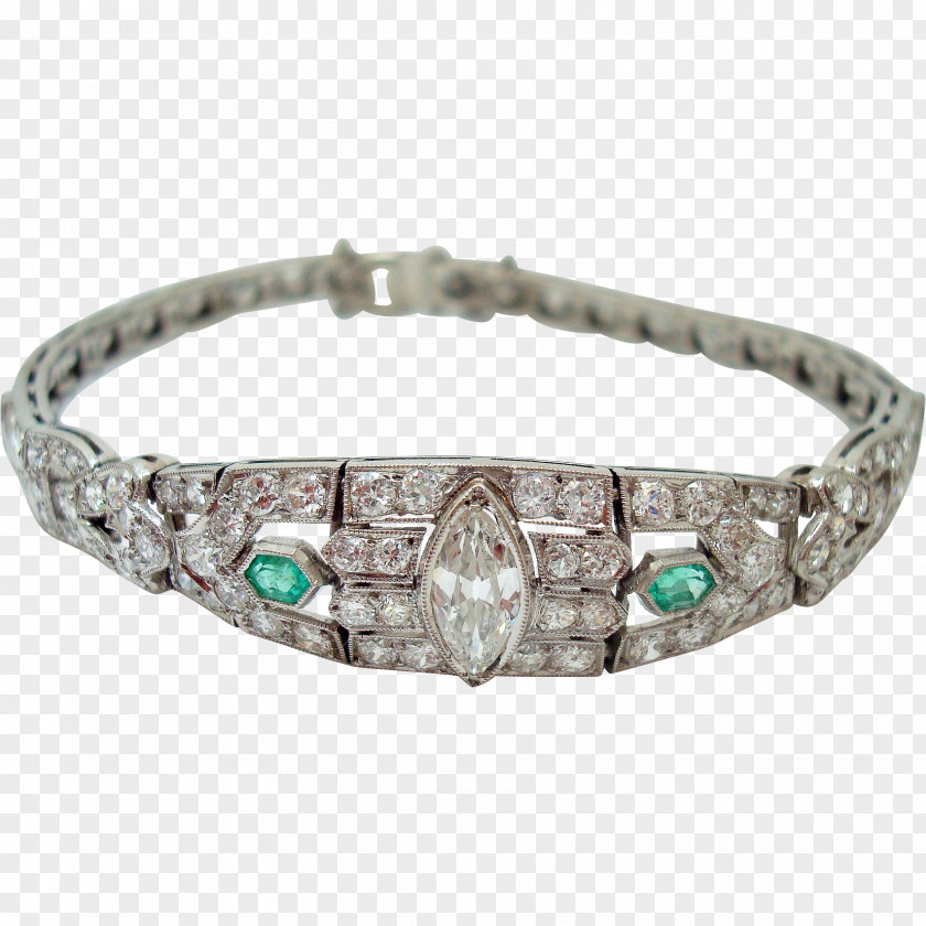 Emerald Bracelet Bangle Turquoise Silver PNG