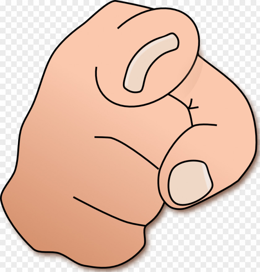 Finger Pointing Clipart Index Clip Art PNG