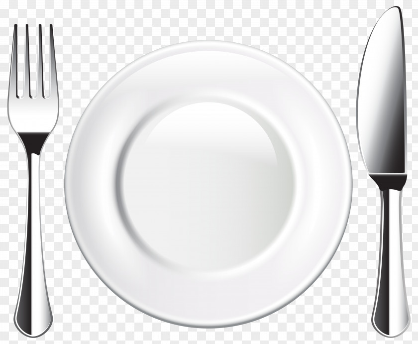 Plates Plate Tableware Fork Cutlery PNG