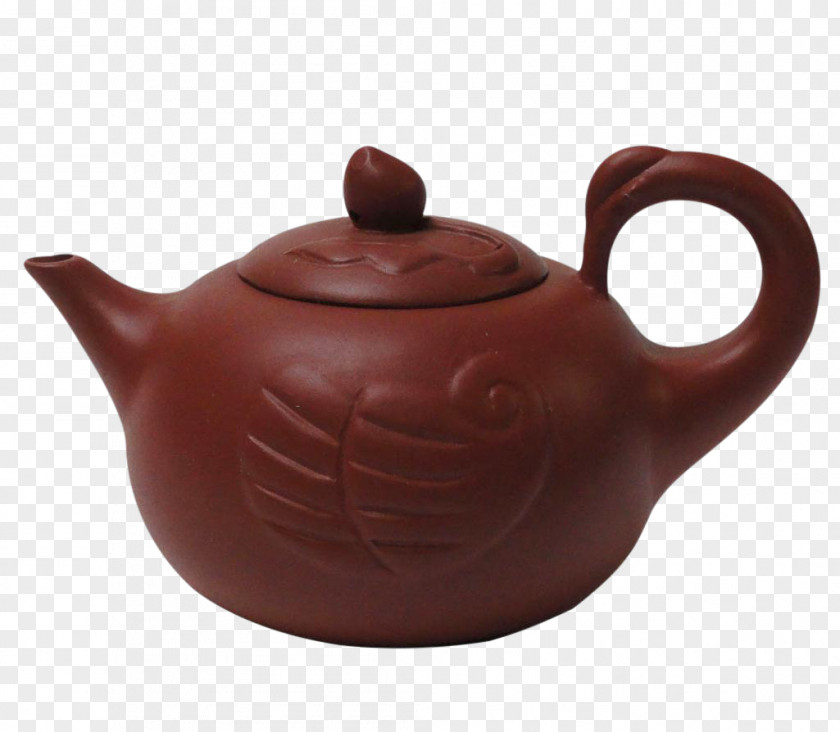 Purple Clay Teapot Yixing Ware Pottery PNG