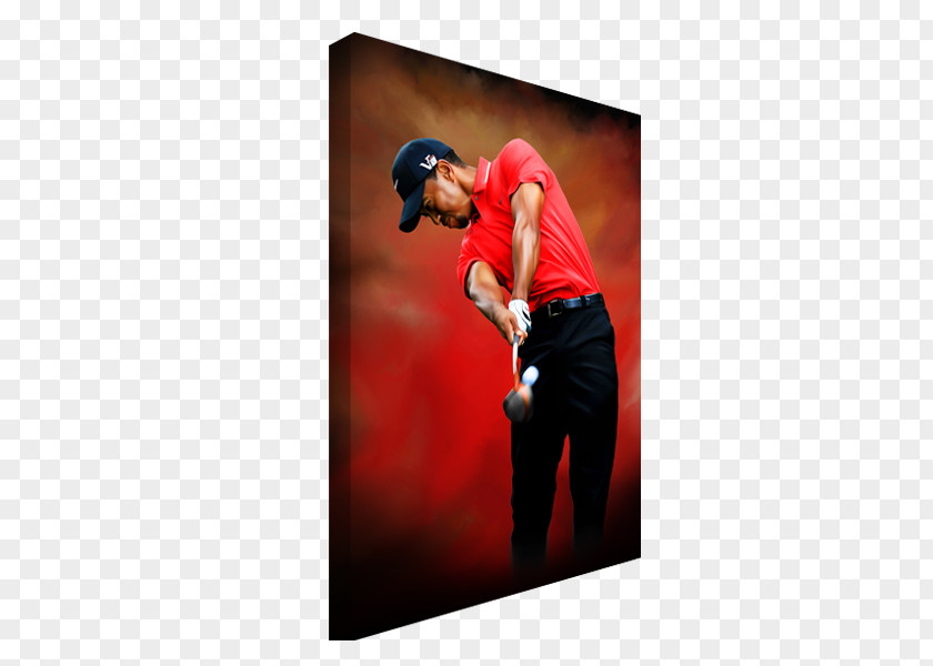 Tiger Woods The Swing Painting Canvas Print Gallery Wrap PNG