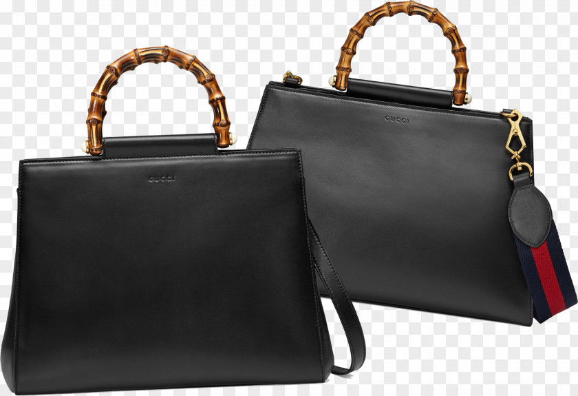 Bag Handbag Gucci Leather Handle PNG