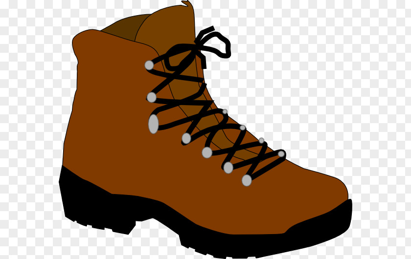 Cartoon Shoe Hiking Boot Camping Clip Art PNG