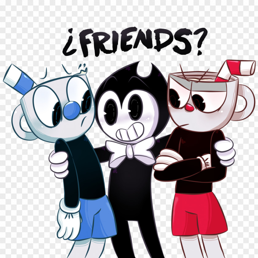 Friends Cartoon Bendy And The Ink Machine Cuphead Video Game TheMeatly Games, Ltd. PNG