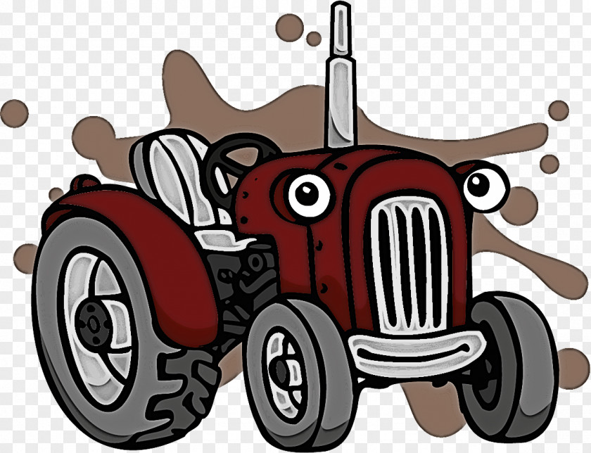 Tractor Vehicle Cartoon Antique Car PNG