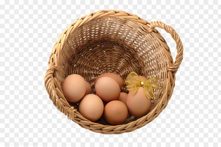 Basket Filled With Eggs Chicken Egg In The PNG