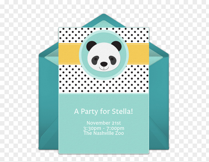 Birthday Wedding Invitation Paper Giant Panda Party PNG