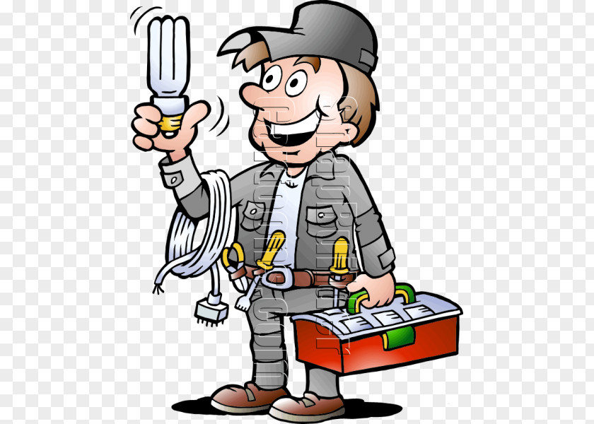 Cartoon Character Electrician Electricity Clip Art PNG