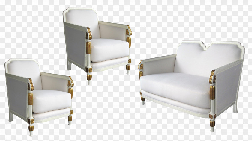 Chair Club Couch Art Deco Foot Rests PNG