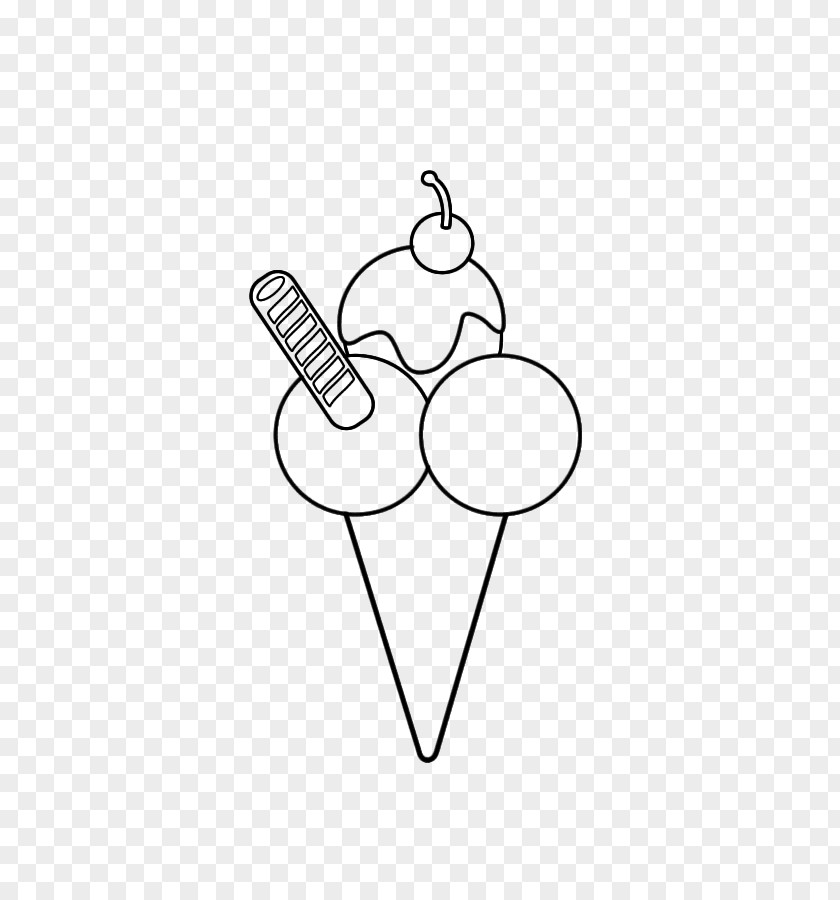 Crepe Ice Cream Cones Gelato Drawing Kleurplaat Child PNG