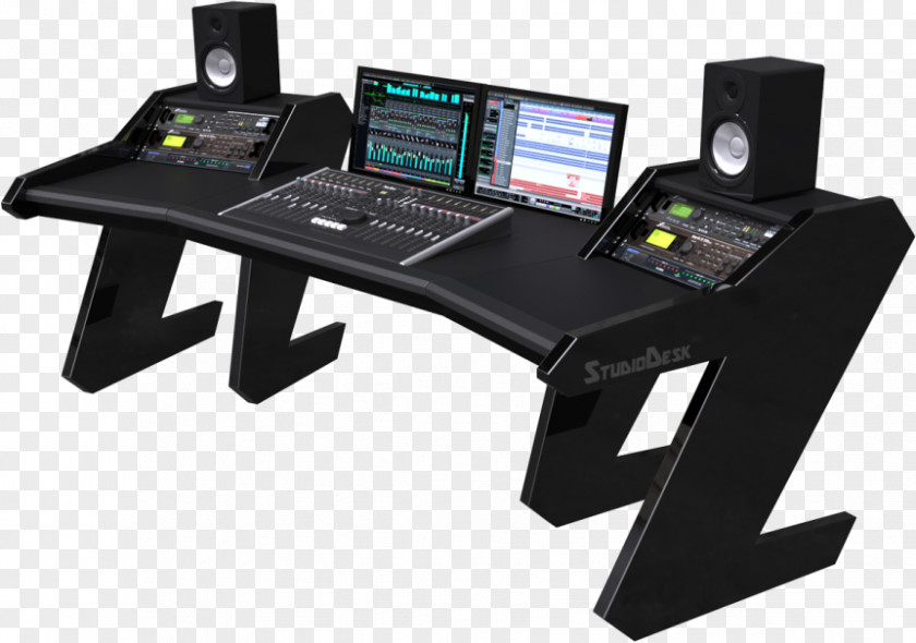 Desk Plan Studio Recording Medium-density Fibreboard PNG