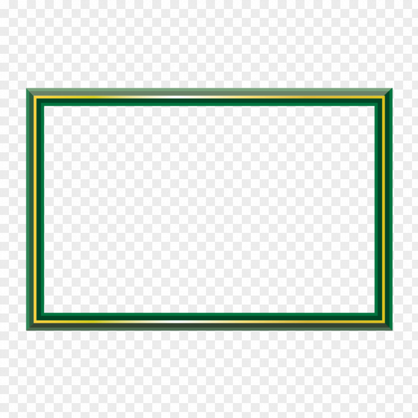 Vector Green Frame Rectangle Clip Art PNG