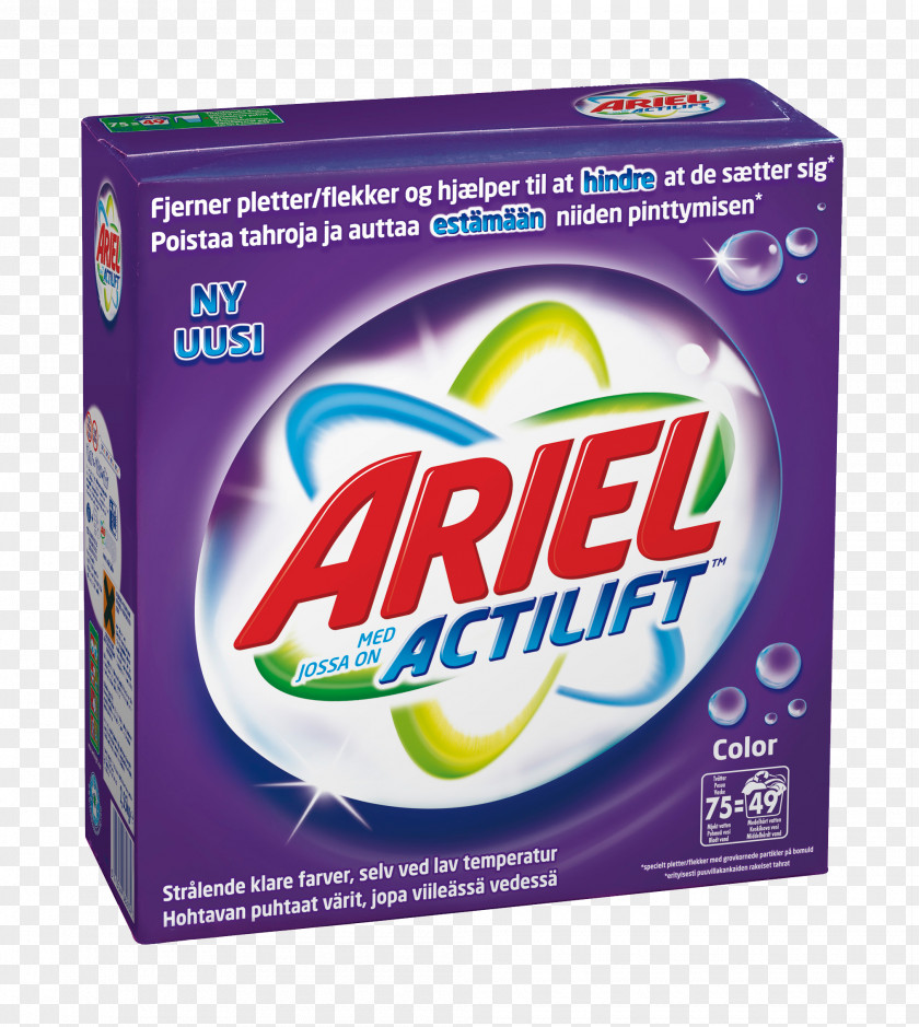 Washing Powder Laundry Detergent Brand Ariel PNG