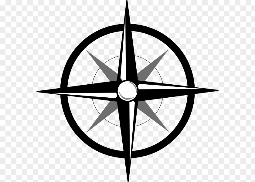 Blank Compass North Rose Clip Art PNG
