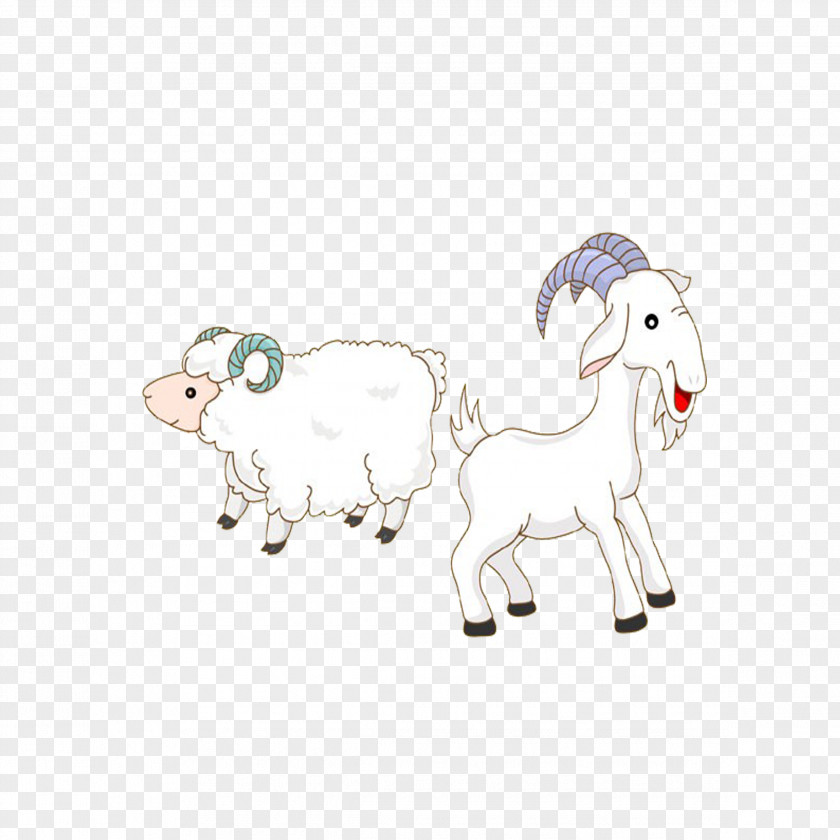 Cartoon Goats And Sheep Goat Milk Domestication Of Animals PNG