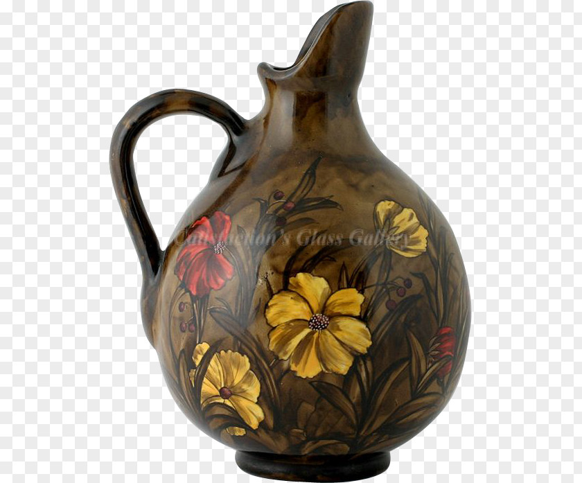 Hand-painted Flowers Background Material Ceramic Pitcher Vase Jug Tableware PNG