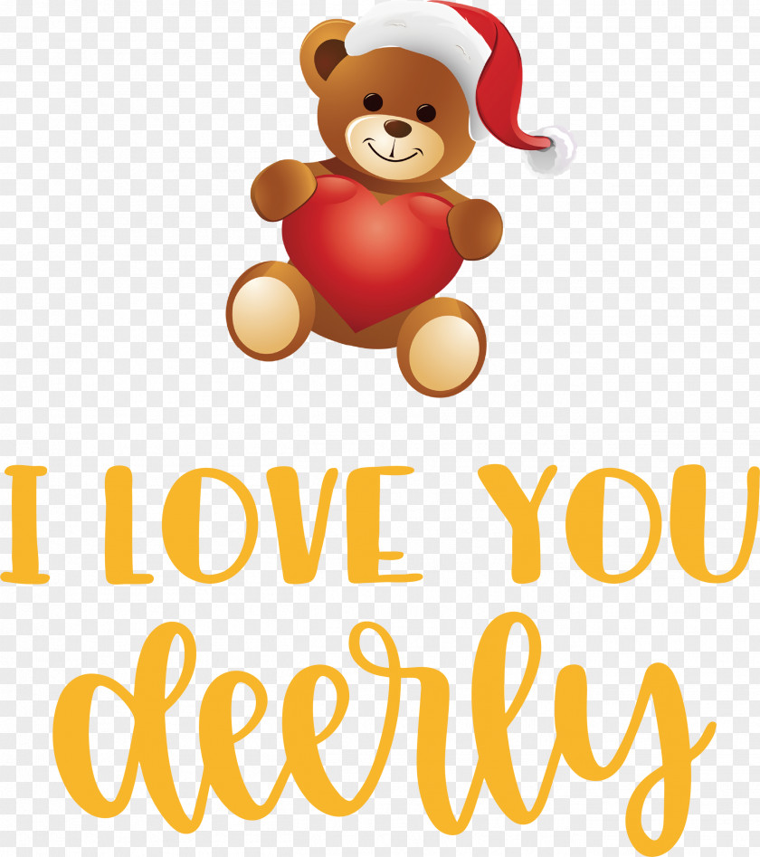 I Love You Deerly Valentines Day Quotes Message PNG