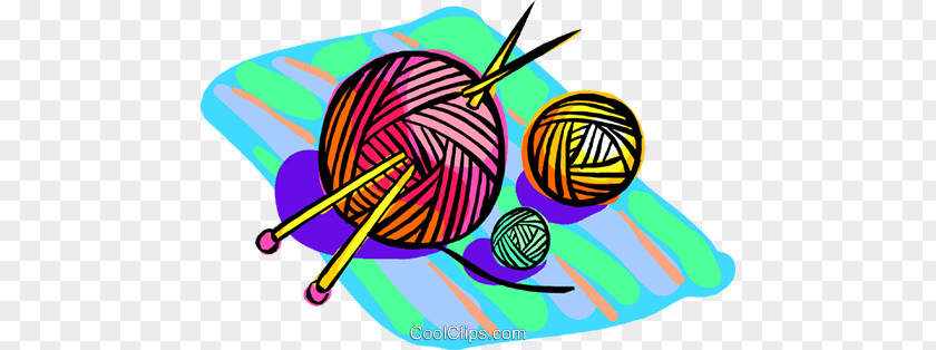 Knitting Needle Hand-Sewing Needles Yarn Clip Art PNG