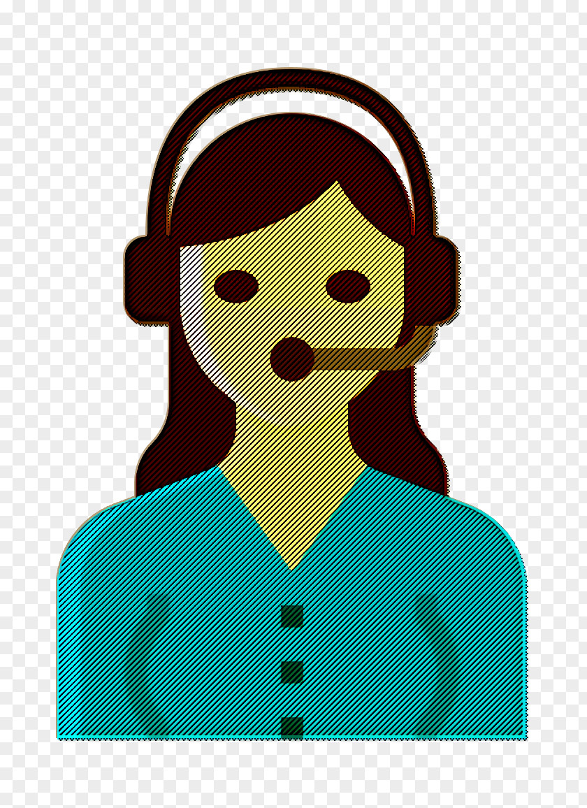 Occupation Woman Icon Support Customer Service PNG