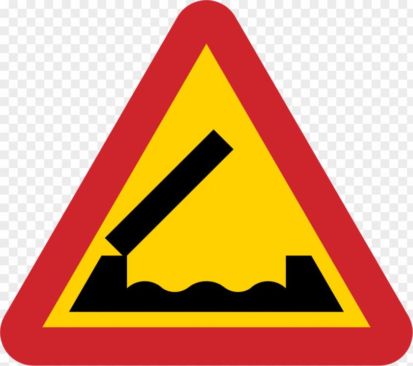 Road Sign Traffic Bridge Warning PNG