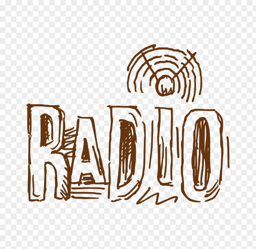 Vector Sketch Radio Musical Note PNG