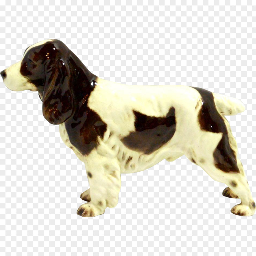 Blue And White Porcelain English Springer Spaniel Sussex Papillon Dog Breed Cocker PNG