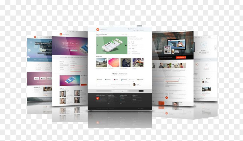 Website Mock Up Mockup Responsive Web Design Page PNG