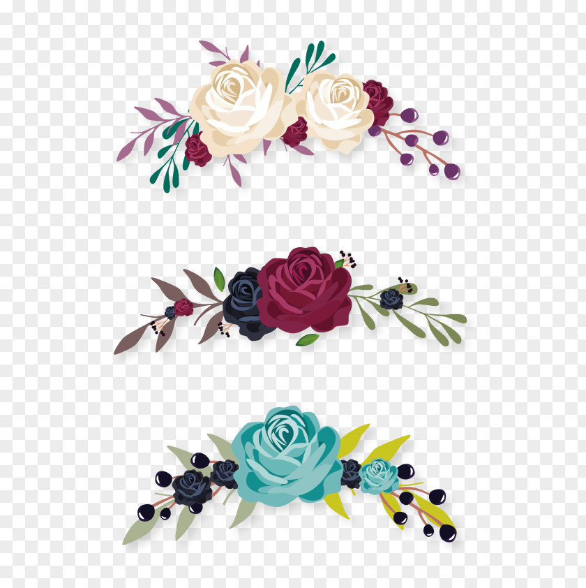Flowers Decorative Labels Flower Euclidean Vector Clip Art PNG