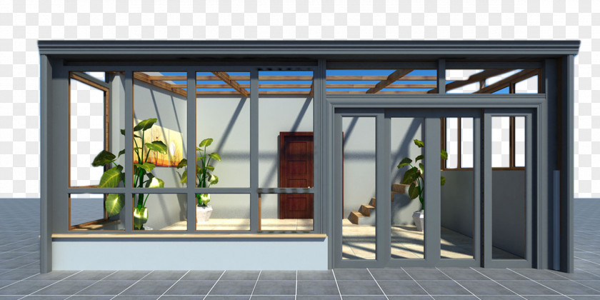 Glass Sun Room Effect Map Tianjin Facade Structural Steel PNG