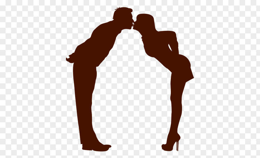 Kiss Couple Silhouette Photography Love Drawing PNG