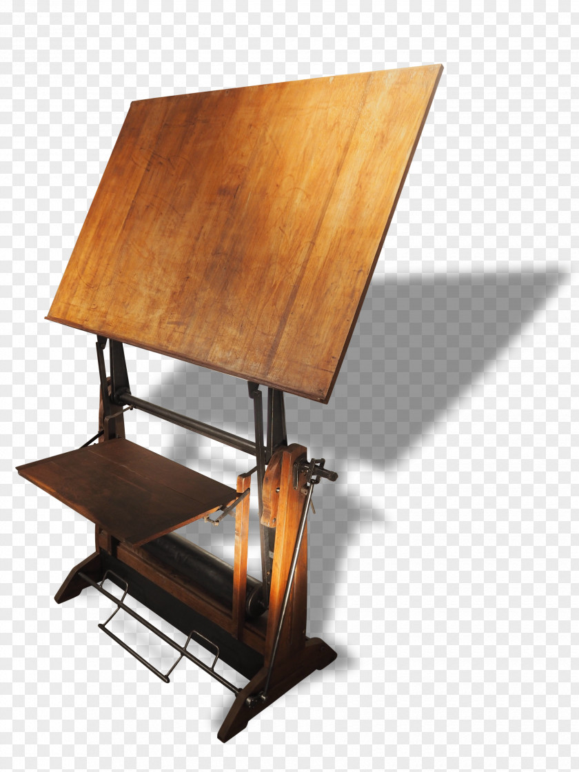 Table Desk Drawing Furniture Wood PNG