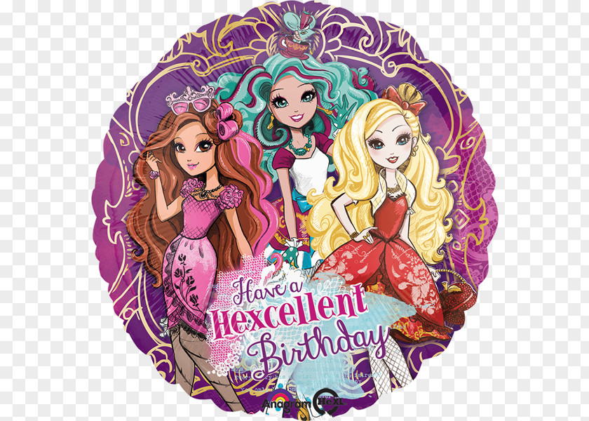 Balloon Birthday Ever After High Party Favor PNG