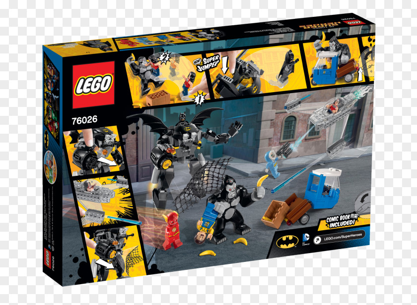 Batman LEGO 76026 DC Comics Super Heroes Gorilla Grodd Goes Bananas Amazon.com Lego 2: PNG