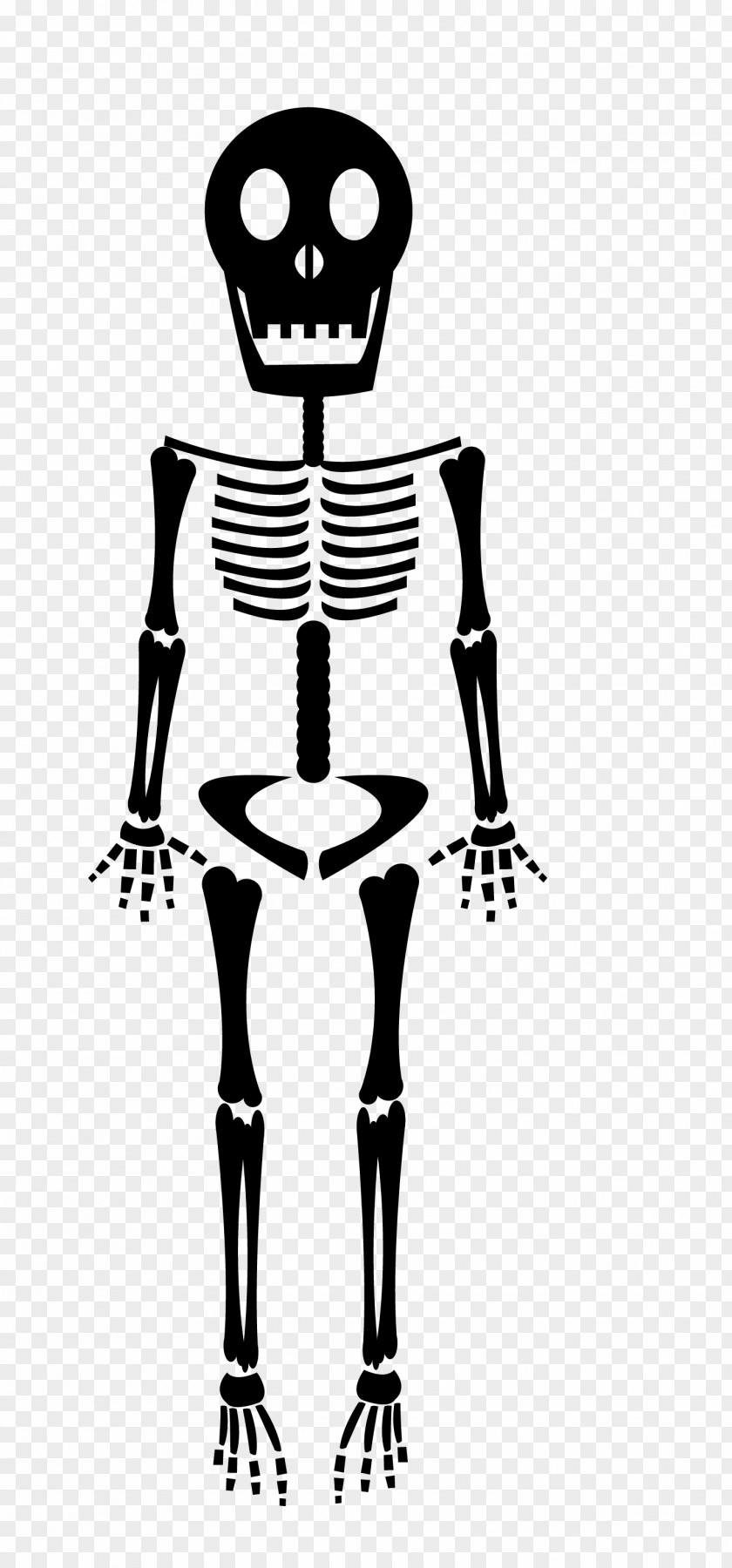 Black Skeleton Human Bone PNG