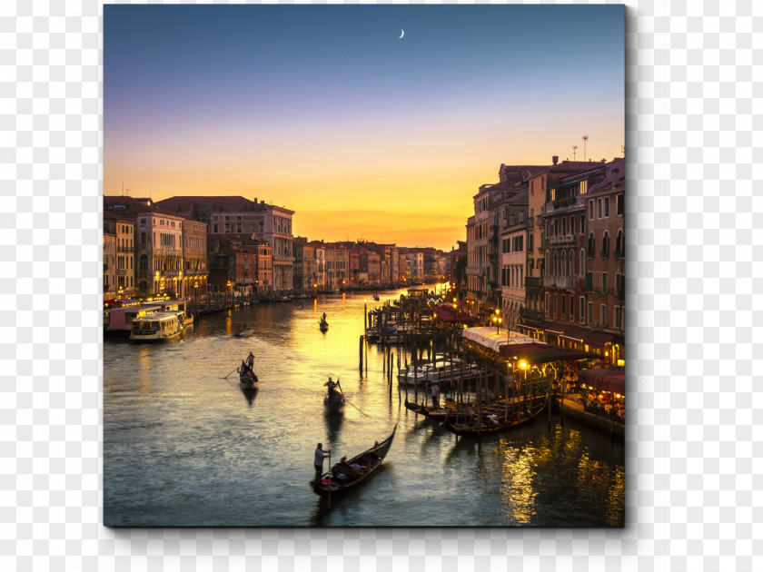 Cityscape Rialto Bridge Grand Canal Piazza San Marco PNG