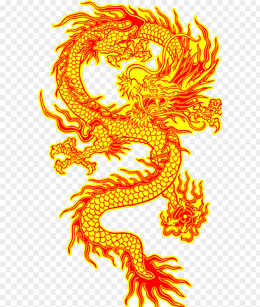 Dragon Tattoo Chinese Illustration PNG