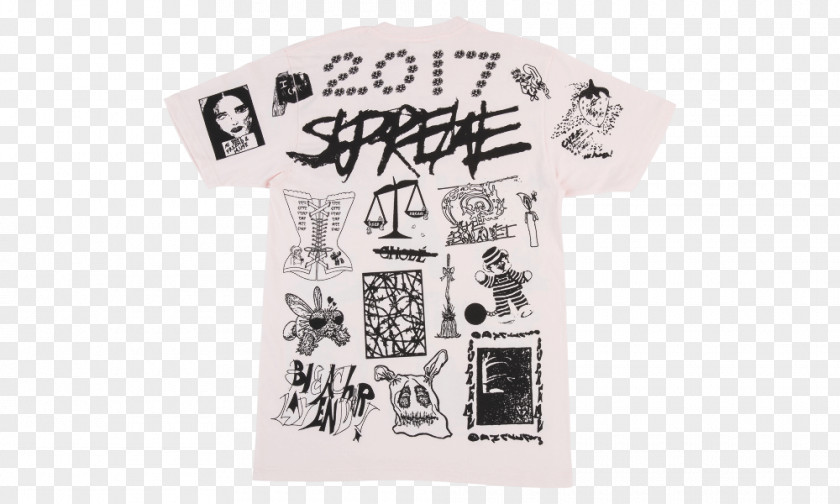 T-shirt Supreme White Sleeve PNG