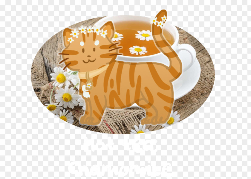 Chamomile Tea Tiger Big Cat Tableware PNG