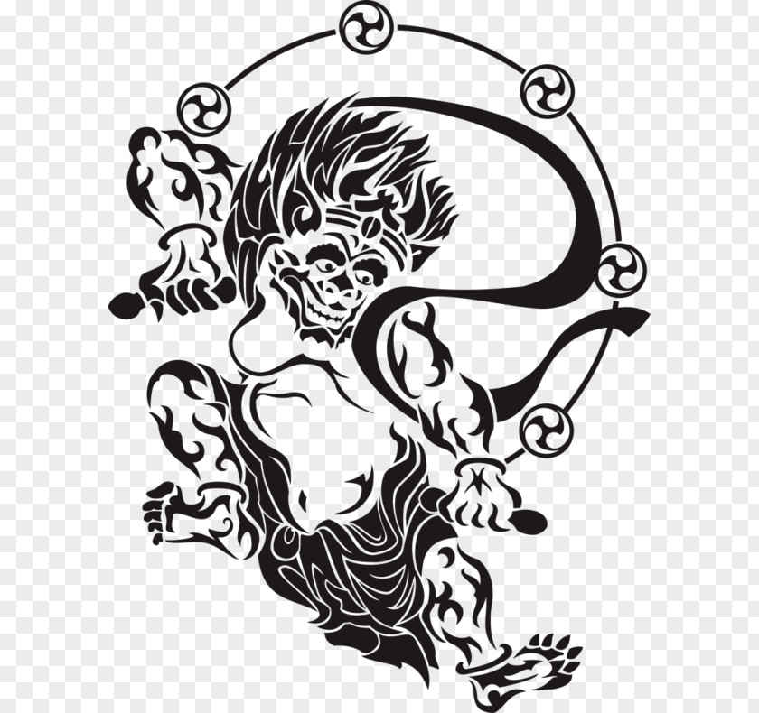 Demon Symbol Download Raijin Painting Wind God And Thunder Drawing Clip Art PNG