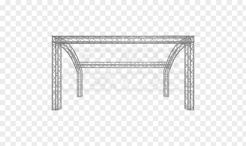 Metal Truss Steel Square Table Patio PNG