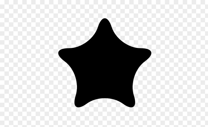 Solid Five Pointed Star Blackstar Clip Art PNG